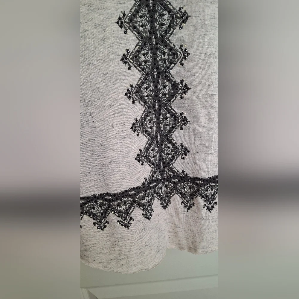 Vocal y2k beaded vneck womens shirt small fairycore cottagecore witchy western - Picture 7 of 8
